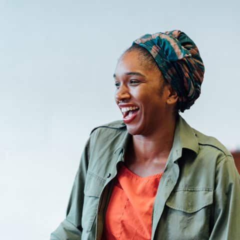 Cherrelle Skeete in rehearsals.