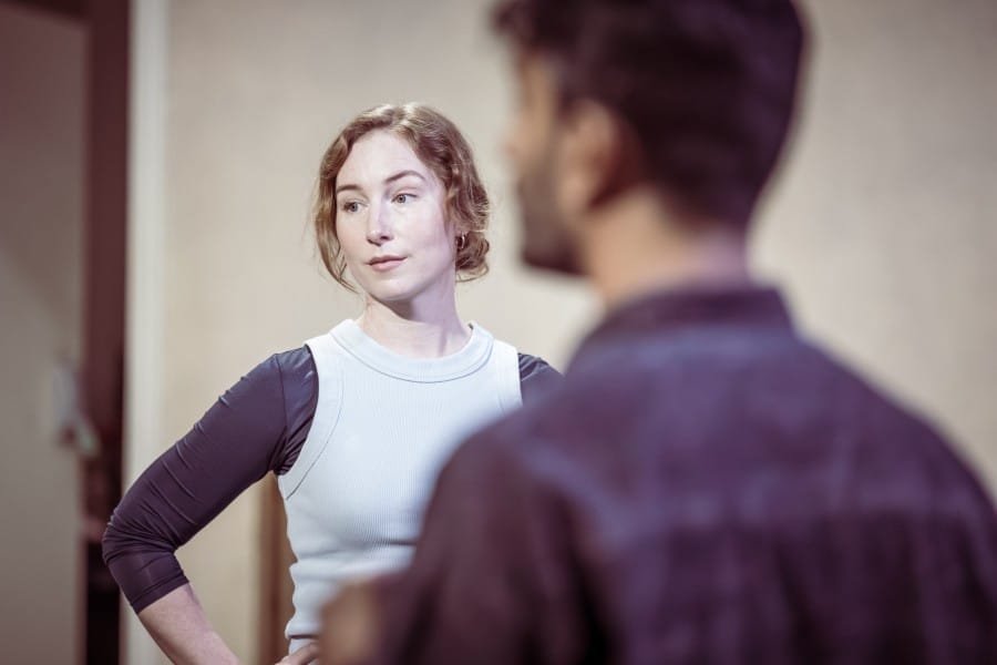 Portrait of Harriet, with Atri in the foreground