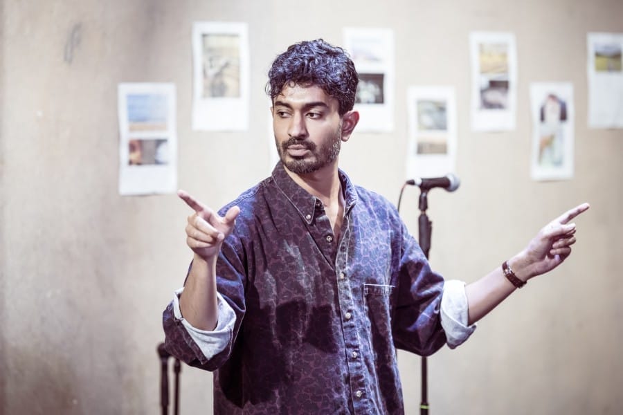 Atri, pointing in a different direction with each hand